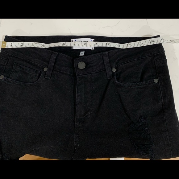 Paige Jeans Black Distressed Size 28 - Picture 7 of 12